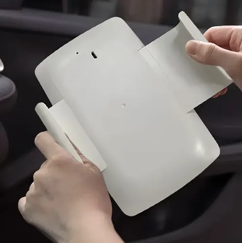 Espejo Maquillaje Auto Táctil Luces Led Parasol Retractil