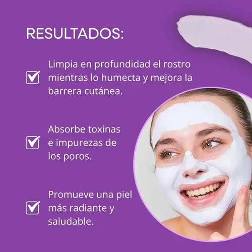 Mascarilla Facial Arcilla Ice Cream Mely Limpiadora Refresca