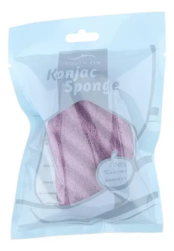 Esponja Konjac For Rostro Y Cuerpo De Lavanda Morada &un