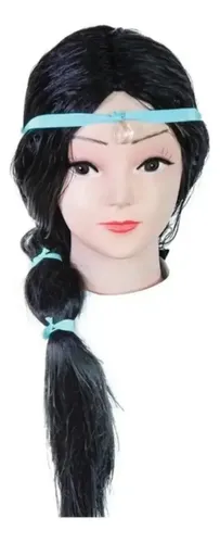 Peluca Princesa Jazmin Aladdin Disney Largo