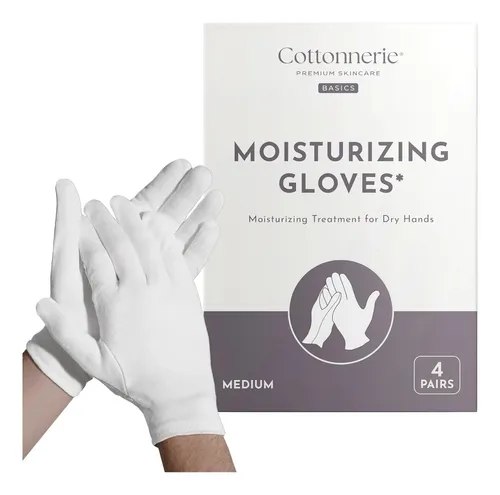 Guantes De Algodón Hidratantes Para Manos Secas 4 Pares