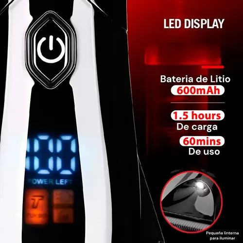 Cortadora De Pelo Corporal Wmark Ng-bt001 7000 Rpm Bat Litio