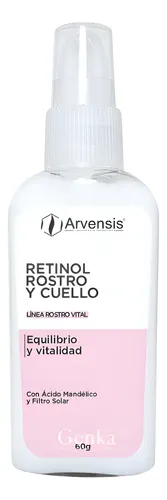 Crema Facial Retinol Rostro Y Cuello Anti Arrugas Arvensis