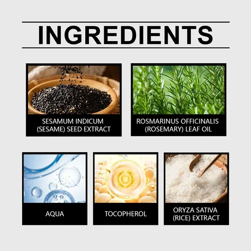 El Sérum Para El Cuidado Del Cabello Con Sésamo Negro De Wes