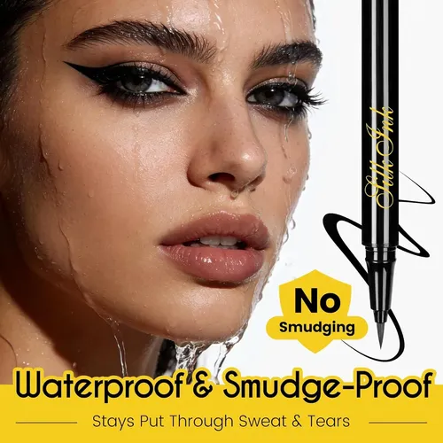 Delineador Líquido Waterproof Vegano Ciliya Yx01