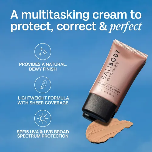 Crema Bb Bali Body Natural Shade Spf15 35 Ml Con Ácido Hialu