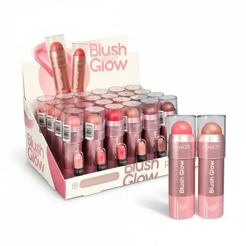 Rubor En Barra Blush Stick Glow Multiuso Para Rostro Labios Tono Del Maquillaje 6