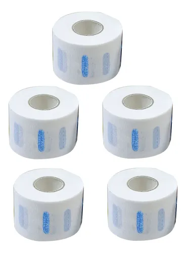 Tiras De Cuello, 5 Rollos De Papel Para Peluquería Elástico