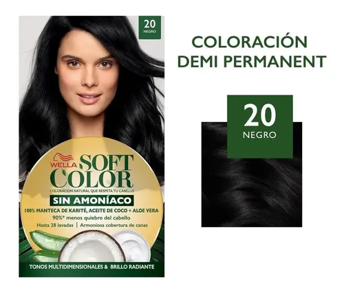 Tintura Soft Color Wella Coloracion Sin Amoniaco Tono 20