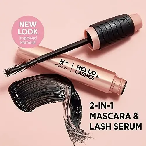 Pestañina It Cosmetics Hello Lashes+ Volumizing Negra. Color Negro