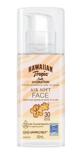 Protector Solar Hawaiian Tropic Crema Facial 30 Fps 50ml