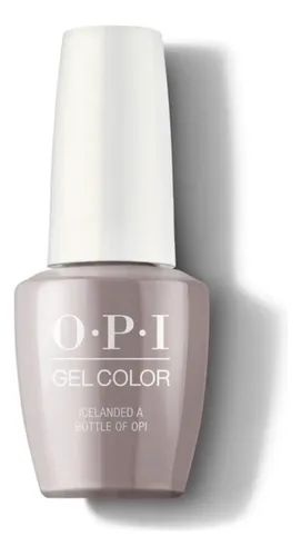 Esmalte Semipermanente OPI GelColor Icelanded A Bottle Of OPI para Uñas, Nude Oscuro de 15 mL
