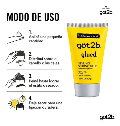 Gel Got2b Fijador Pelo Cejas Schwarzkopf Glued Pack X2