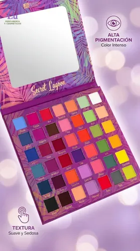 Paleta De Sombras Profesional 42 Colores Mate Alto Pigmento