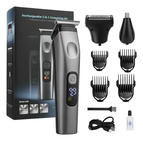 Cortadora Pelo Barba Recargable 3 En 1