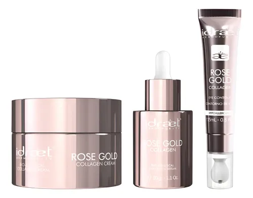 Kit Skincare Antiage Restructurante Rose Gold Idraet