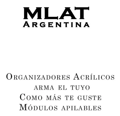 Organizador Acrílico Maquillaje 2 Cajoneras – 6404 + 6414