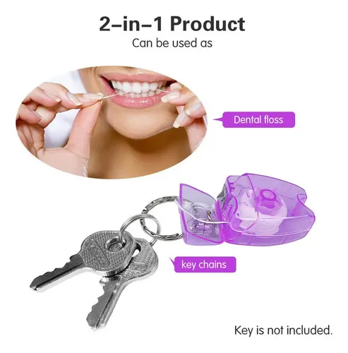 & Mini Llavero De Hilo Dental De 15 Metros, 50 Unidades *
