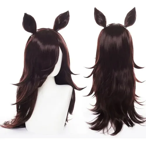Peluca Cosplay Rice Shower Anime – Color Lila Largo
