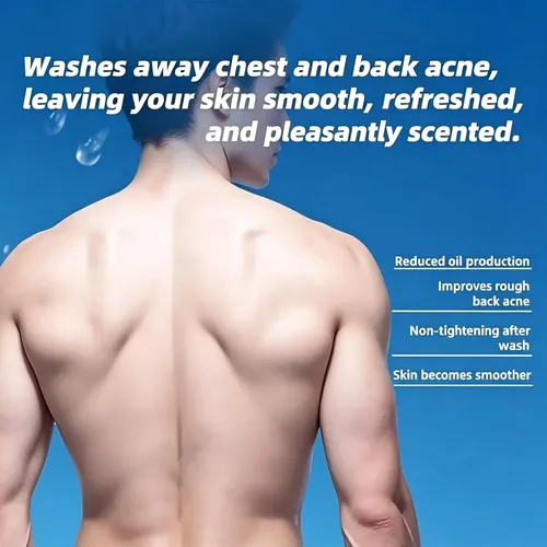 Johsahn Aquablue Body Wash For Men Deep Pore Cleansing,