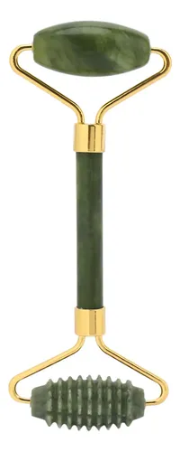 Juego De 2 Rodillos De Jade Para Masaje Facial