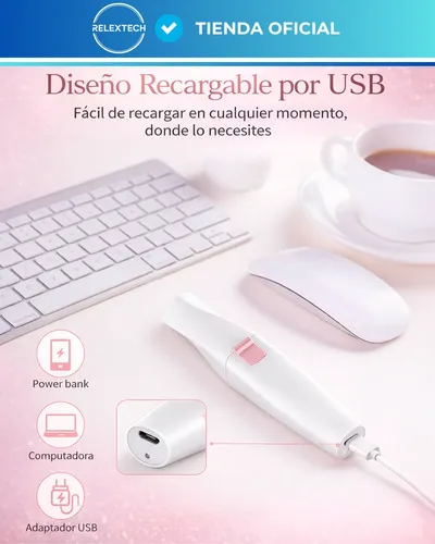 Depilador Facial Vello Corporal Luz Recargable 2 En 1 Mujer