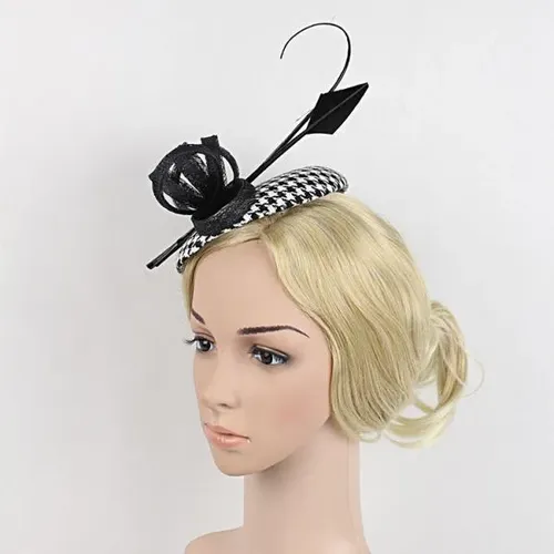 Cinta De Flores Fascinator Rejilla De Plumas Para El