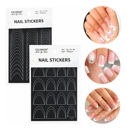 Stickers Para Uñas Francesitas Formas Deco Nail Cherimoya