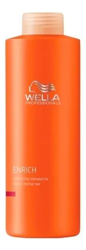 Shampoo Wella Enrich Nutricion Pelo Seco O Dañado X 1000 Ml