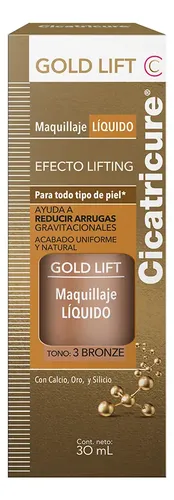 Base Líquida De Maquillaje Cicatricure Gold Bronze X 30 Ml