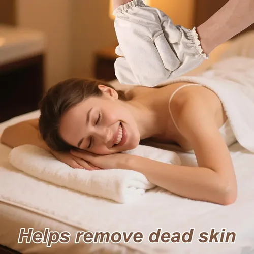 Guantes De Seda Cruda Para Exfoliar Y Masaje Ayurvédico