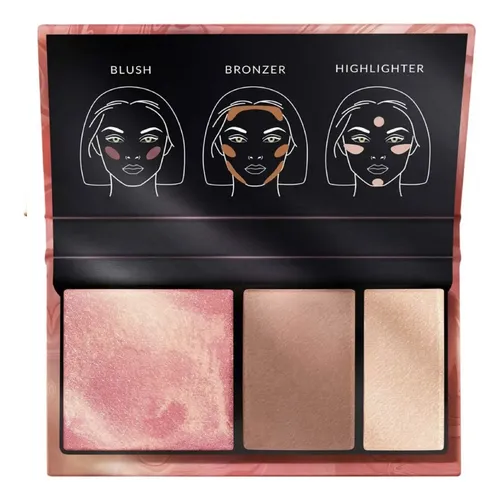 Paleta 3 en 1 rubor, bronceador e iluminador Ultra Color Avon