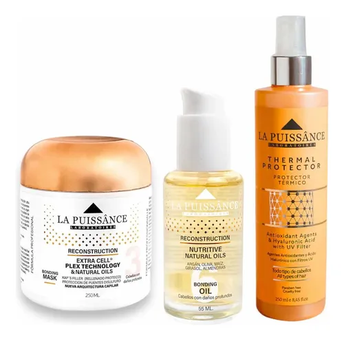 La Puissance Línea Plex Mascara Y Serum + Protector Térmico