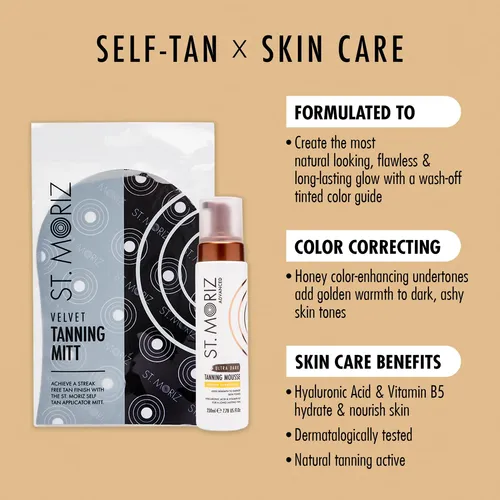 Autobronceador St. Moriz Ultra Oscuro Mousse 230ml Con Guant