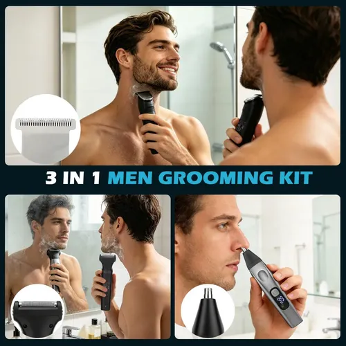 Cortadora Pelo Barba Recargable 3 En 1