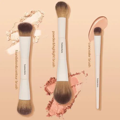 Juego De Brochas De Maquillaje Yutimeaura De 10 Piezas, De Y Ceami