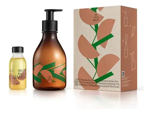 Kit Concentrado Corporal en Crema Natura Ekos Castaña