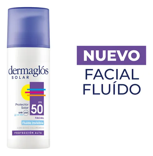 Dermaglós Protector Solar Facial Fps50 Fluido Invisible