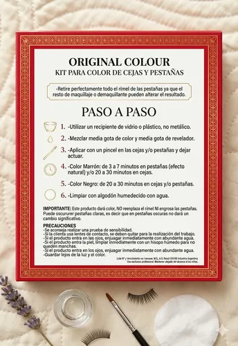Kit Original Colour Para Color De Cejas Y Pestañas.