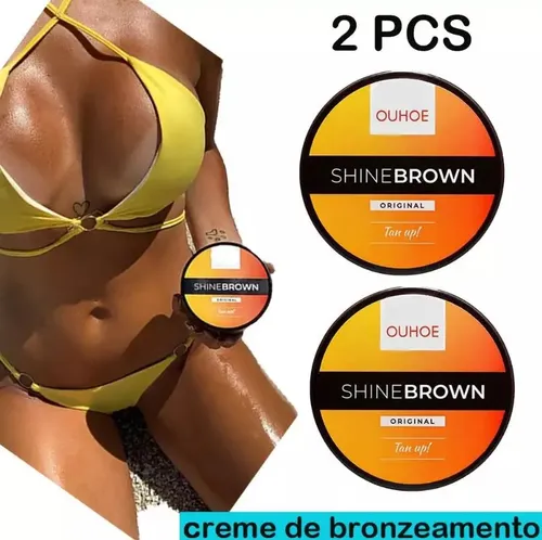 Crema Bronceadora Beach Sun De 2 Piezas