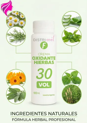 Pack Crema Oxidante Frilayp 30 Vol X100ml X 24/uni Tono 3/0