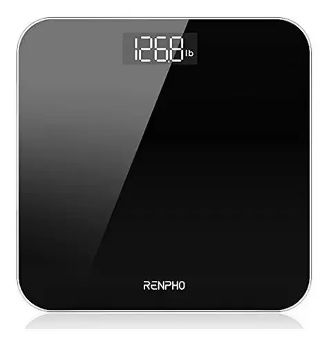 Báscula Digital Renpho Negra Con Bluetooth 180kg Pantalla App BG260R