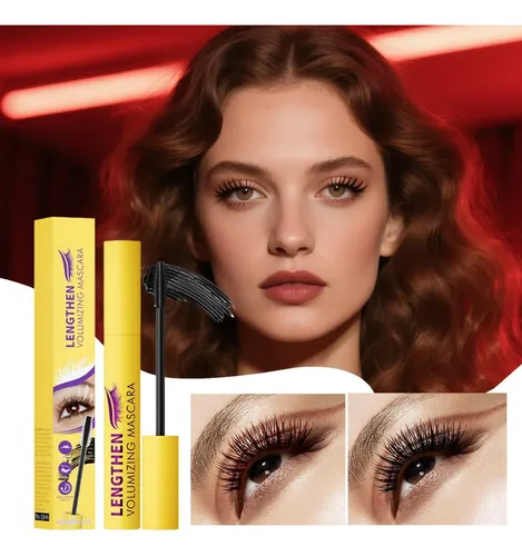 Maquillaje De Pestañas Máscara Voluminizadora Efecto Rizado Negro