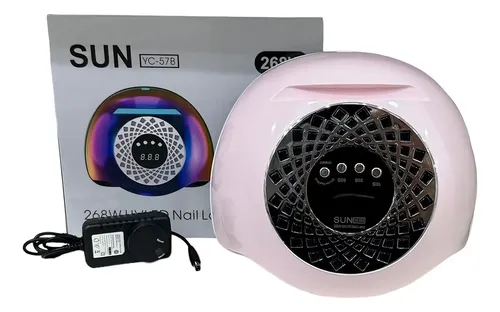 Cabina Sun Yc-57b 268w Uv/led Porta Celular Color Rosa