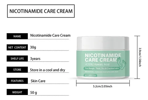 Crema De Pies Con Niacinamida Para Pies Suaves E Hidratados