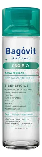 Bagovit Facial Pro Bio Agua Micelar 8 Beneficios 200 Ml