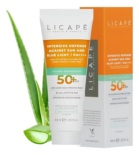 Protector Solar Facial Licape Spf 50+ Aloe Vera 40ml Piel