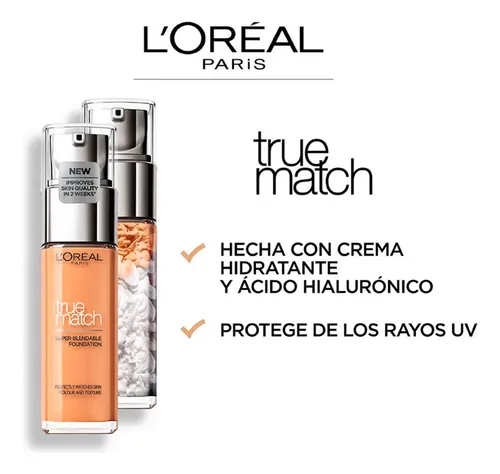 True Match Foundation Acido Hialuronico 30 Ml 5.d/5.w Sable