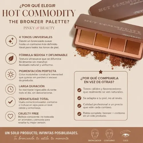 Paleta De Bronzers En Polvo Maquilla Importada Hot Commodity