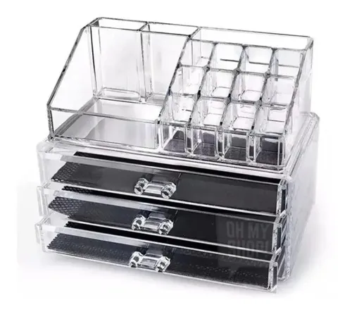Organizador Maquillaje Acrilico Cajones Porta Cosméticos Oms